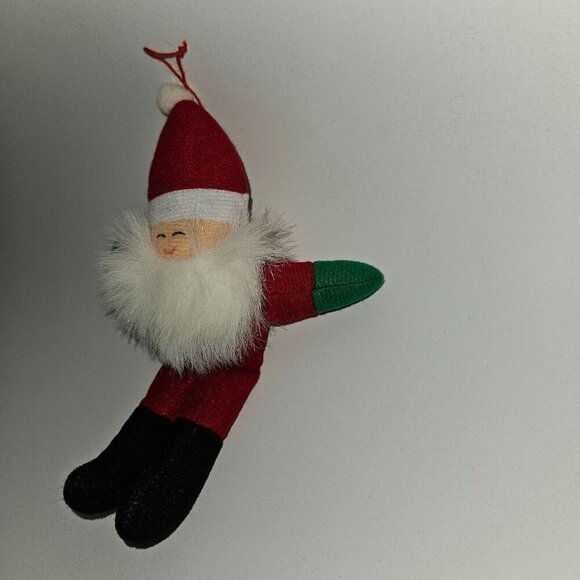 VTG Dan Brechner Santa Claus Plush Ornament 7" Stuffed Toy Christmas Tree Decor - Picture 4 of 8
